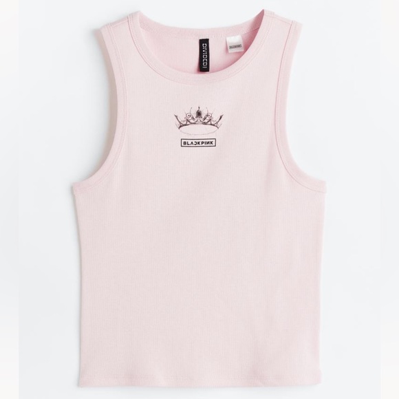 Black pink x H&M cotton vest top | NWT - Picture 3 of 11